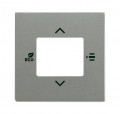 Coverplate f. rtc gris metallic