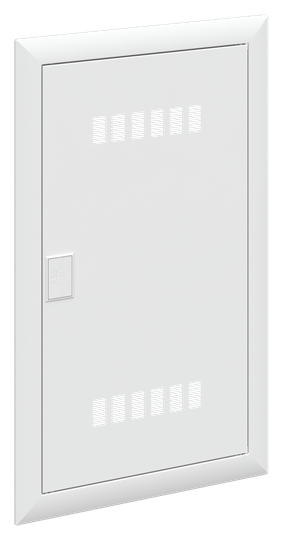 Dormant avec porte et fentes de ventilation (uk63) blanc ral9016
