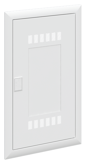 Dormant avec porte porte ventilée (uk63) avec insert plastiqe blanc wifi