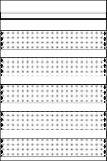 2mm1 panneau médias 5 rangées