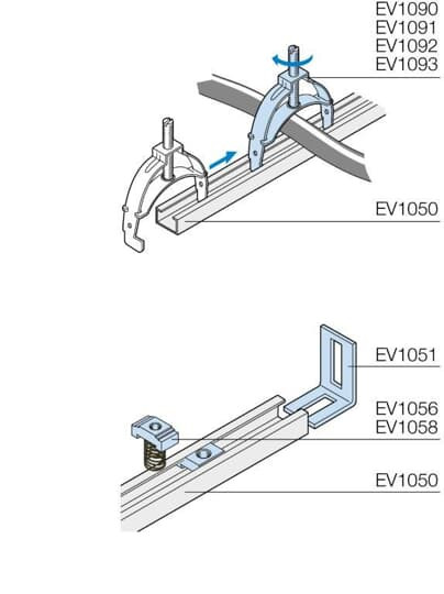 Profile en aluminium 30x15mm l=2000mm pour armoires is2 (x10pces)