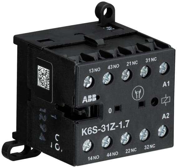 Mini relais k-3no+1nf-17...32vdc-basse conso