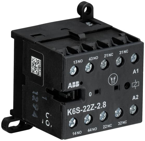 Mini relais k-2no+2nf-17...32vdc-basse conso
