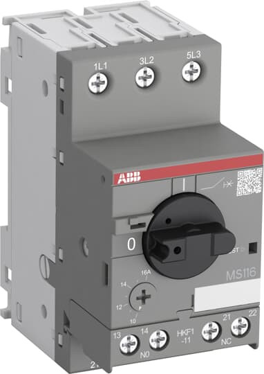 Disjoncteur moteur ms116 0.25 à 0.40a-img 3.90a-50ka+1no+1nf