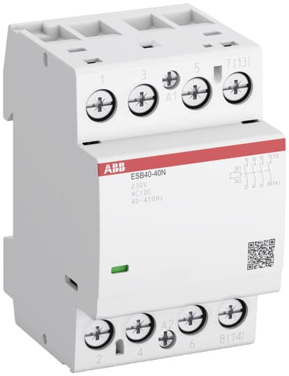 Contacteur modulaire esbn 40a 2no 24vac/dc