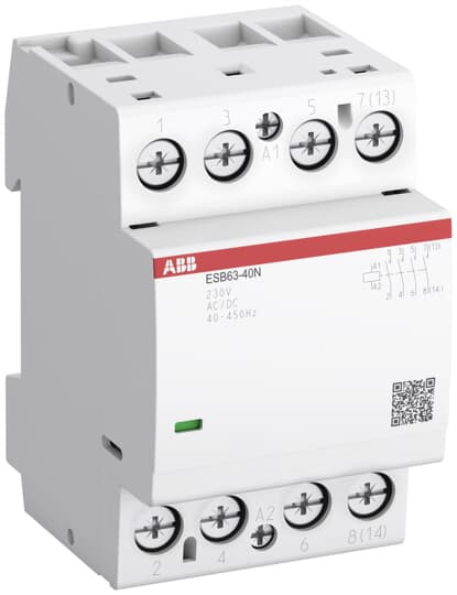 Contacteur modulaire esbn 63a 3 no 230vac/dc