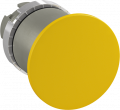 Bouton poussoir coup de poing 40mm jaune déverouillage traction