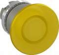 Bouton poussoir coup de poing 40mm jaune à impulsion lumineux