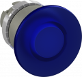 Bouton poussoir coup de poing 40mm bleu à impulsion lumineux