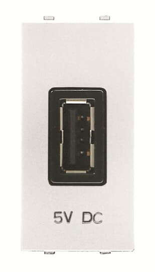 Zenit prise de recharge usb 1 module-blanc