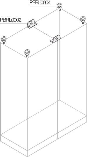 Anneaux de levage structure cote a cote (x2)