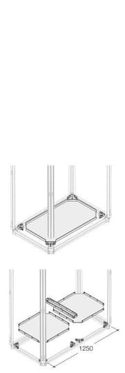 Base fermée ip30/40 l=1000mm p=900mm (x1)