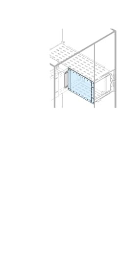 Angle and lexan vertical panel h=200mm w=800mm