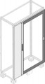 Porte double ip30/40 transparente h=1800mm l=1000mm (x1)