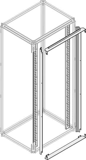 Support plastron fixe spec. h=1800mm l=1000mm