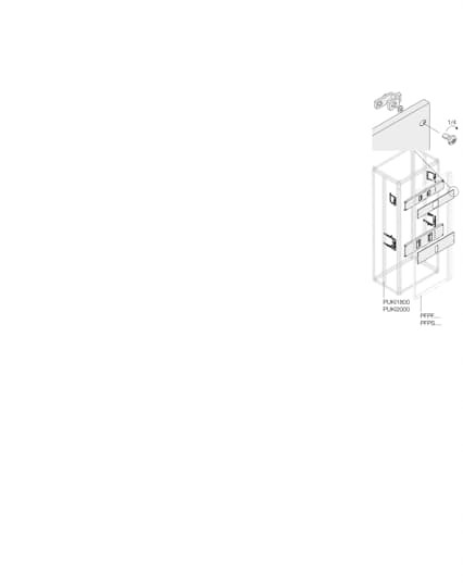 Kit horiz. xt1 3/4p fixe mot. h=200mm l=400mm