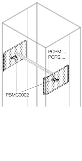 Mod.lat.raccord.câbles h=200mm p=700mm (x2)