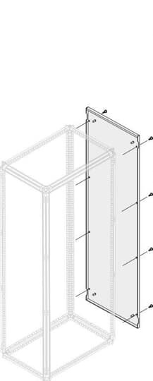 Panneau latéral plein ip30/40 h=1800mm p=500mm (x1)