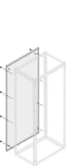 Habillage de fond ip30/40 h=1800mm l=800mm (x1)