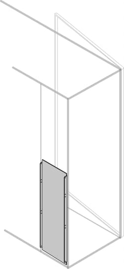 Rear vertical blind segregation h=1000mm w=200mm