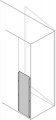 Rear vertical blind segregation h=800mm w=400mm