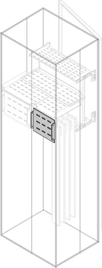 Rear vert.segr. busbars si de rear int.up. h=175mm w=600mm