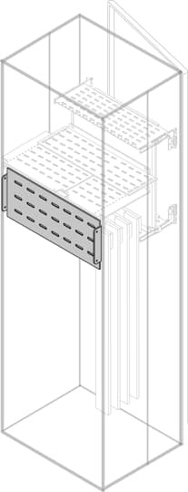 Rear vertical segregation full-width h=225mm for w=1000mm