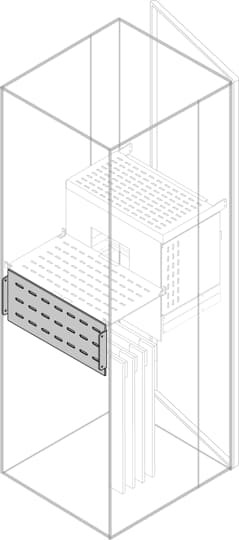 Rear vertical segregation full-width h=350mm for w=1250mm