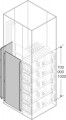 Rear vert.segr. busbars si de rear int.up. h=800mm w=600mm