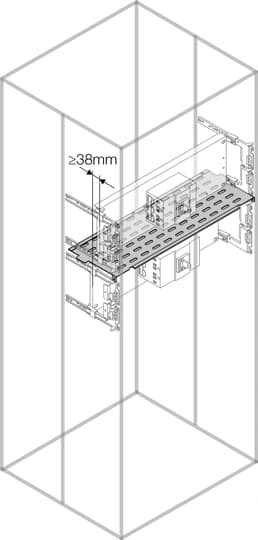 Universal horizontal shelf w=800mm