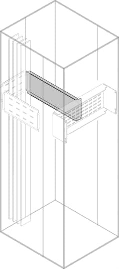 Terminals vert. divider blind cell h=250mm d=500mm