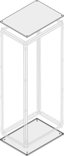 Toit/base fermée ip30/40 l=1000mm p=500mm (x1)