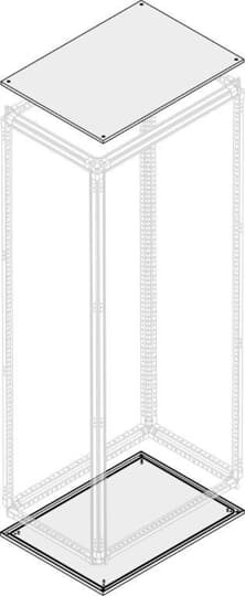 Toit/base fermée ip65 l=1000mm p=500mm (x1)