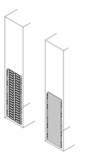 Clois.vert.2b pleine-complete h=1000mm d=500mm(x1)