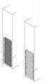 Clois.vert.2b pleine-complete h=1000mm d=500mm(x1)