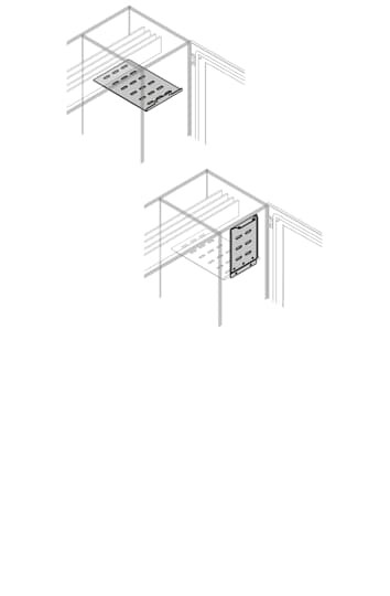 Horizontal busbars shelf no int. up. w=200mm d=300mm