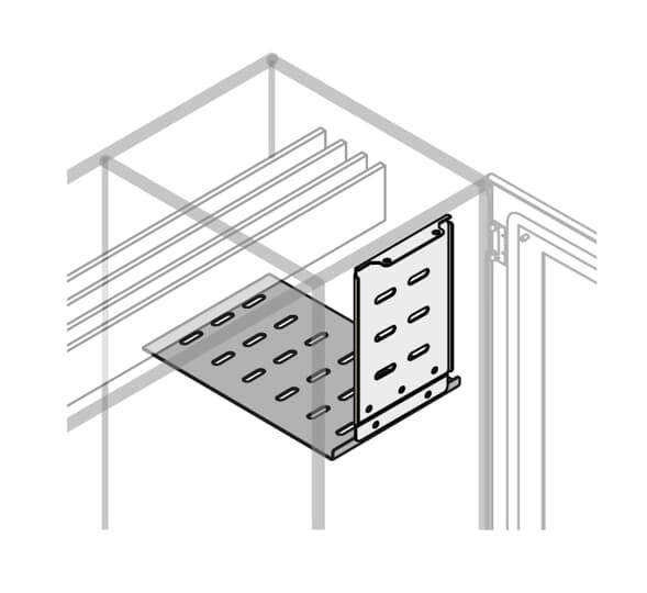 Horizontal busbars shelf no int. up. w=300mm d=700mm