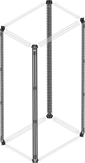 Montant vertical > 4000a inox + galva h=1800mm (x4)