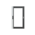 Spee-l/m porte transparente l600xh1000 mm- ip55-3 points de fermeture - ik07