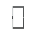 Spee-l/m porte transparente l800xh1400 mm- ip55-3 points de fermeture - ik07