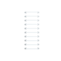 Spee combi-double rail din fixe pour plastron modulaire l600-24mod (pack 10pcs)