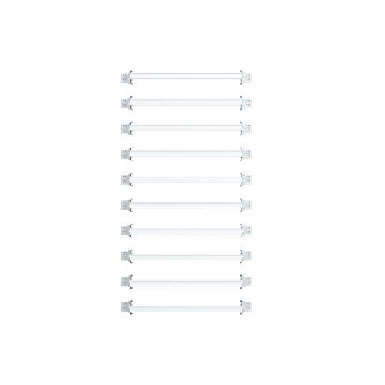 Spee combi-double rail din ajustable pour plastron modulaire l800 (pack 10pcs)