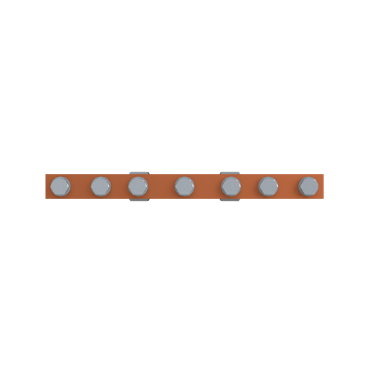 Spee combi- jeu de barres plat fileté horizontal 20x10-l400