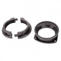 80mm flanged fitting black