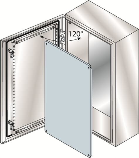 Coffret inox 600x600x300