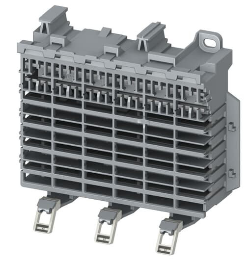 Smissline- embase 6 modules 250a l108mm avec capot extrémité