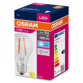 Led val classic a75 ver fil cl 7,5w 840 e27 1055lm osram