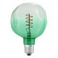 Led 1906 dim globe froissé vert 20 fil spiral 816 e27 4,5w 200lm 360° osram