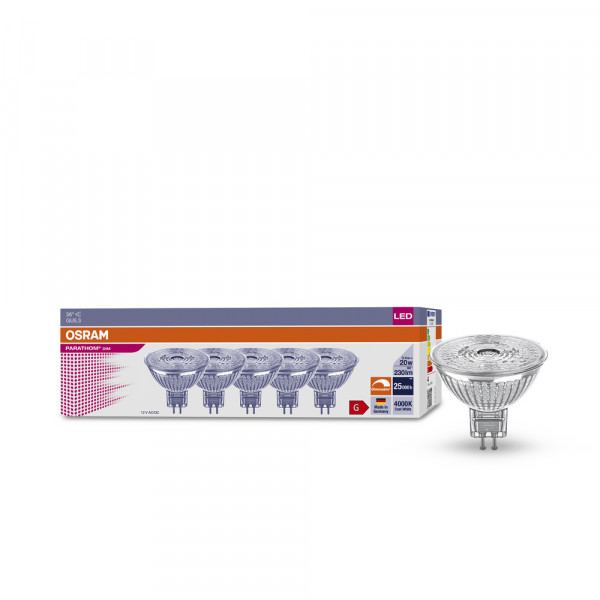 Osram led parathom dim mr16 20 940 gu5.3 36° 3,4w 230lm x5