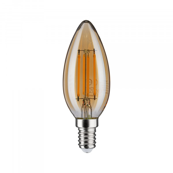 Flamme led 430lm e14 4,7w doré 2500k 230v